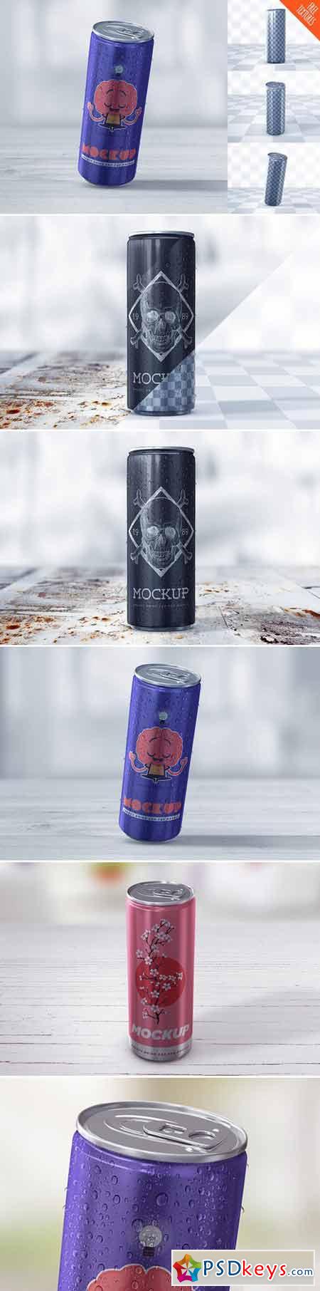 Energy Drink Can Mockup 415607