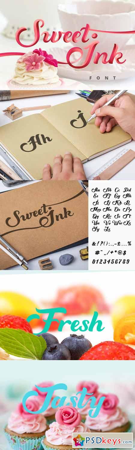 Sweet Ink Font Calligraphy 418028