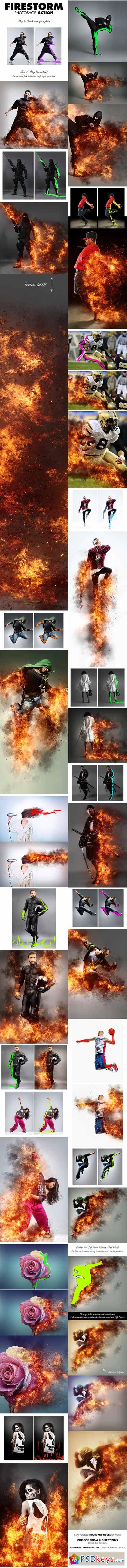 FireStorm Photoshop Action 13392199