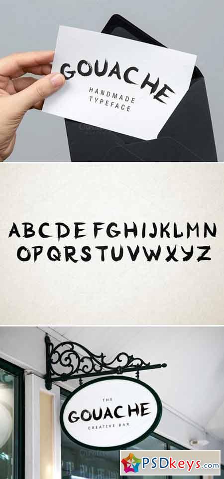 Gouache Handmade Typeface 423947