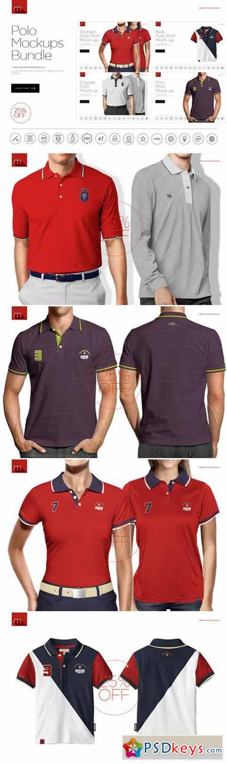 Download Polo Shirt Mock-ups Bundle 4in1 426485 » Free Download Photoshop Vector Stock image Via Torrent ...