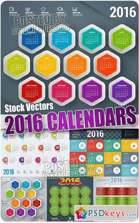 2016 Calendars 3 - Stock Vectors