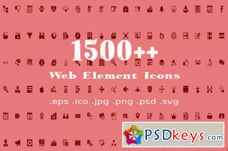 1500++ Web Element Icons 409951