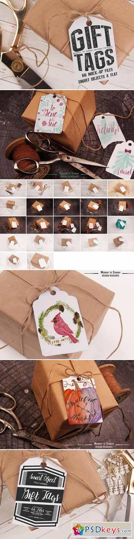 Gift Tag Mock Ups- Smart Objects! 429968