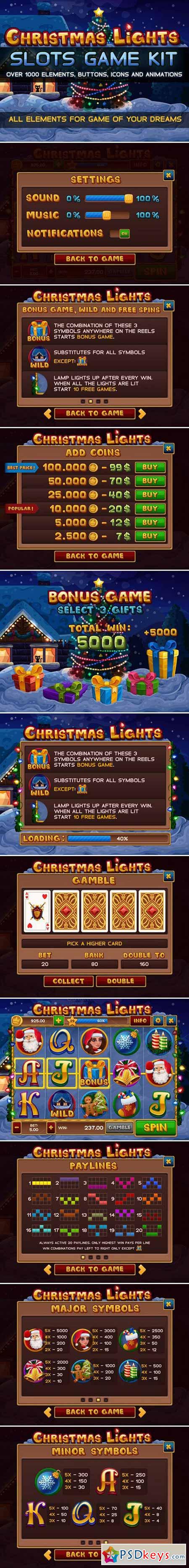 Christmas lights slots game kit 431548