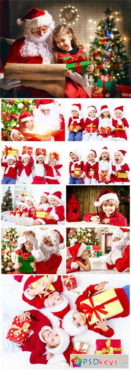 Children and Santa Claus, Christmas