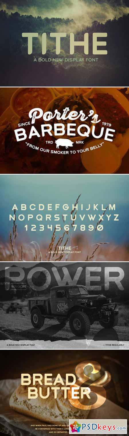 Tithe - A Bold New Display Font 433769