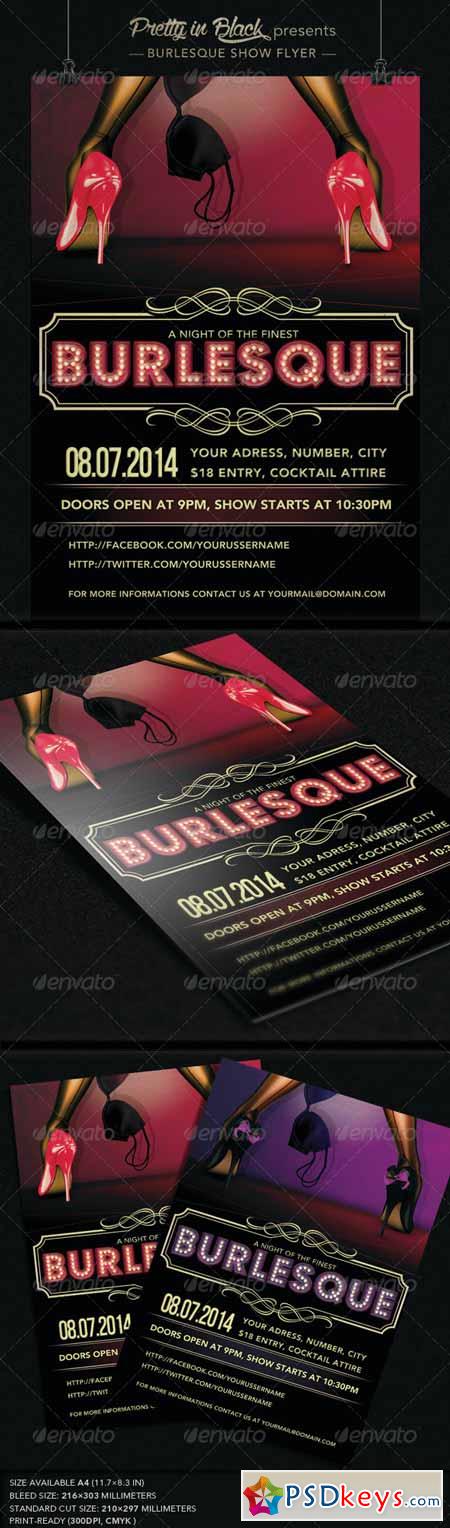 Burlesque Show Flyer Poster Vol. 2 7254853