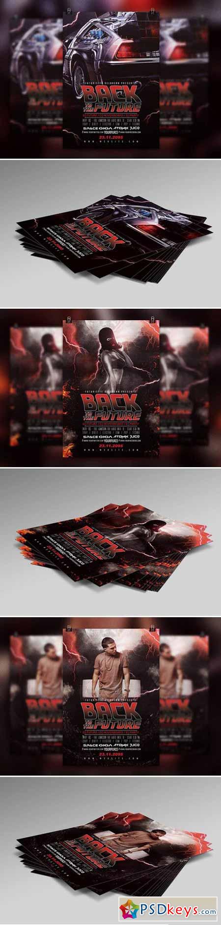 Back To The Future Flyer Template 432591