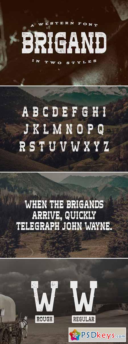 Brigand Typeface 440530