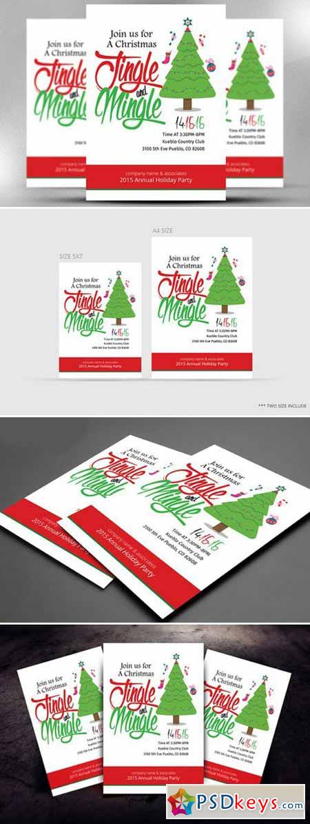 Christmas Office Invitation Flyer 439943