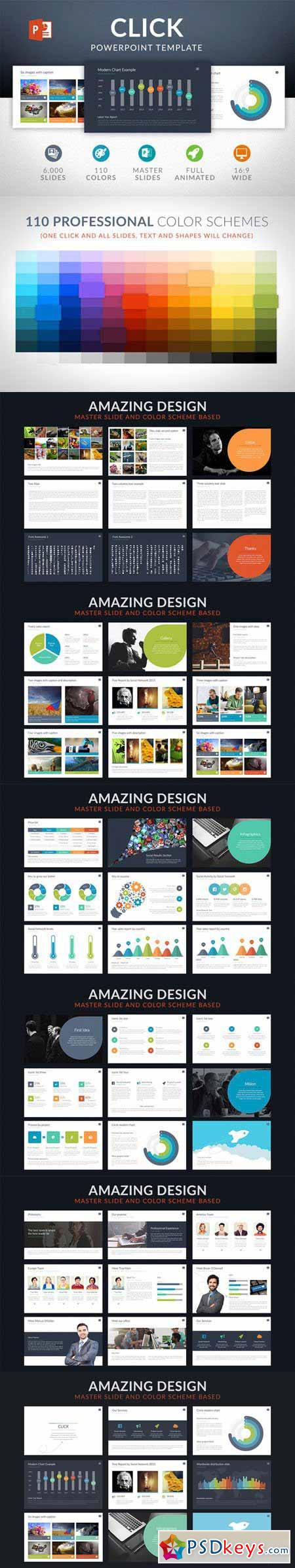 Click Powerpoint Template 430675