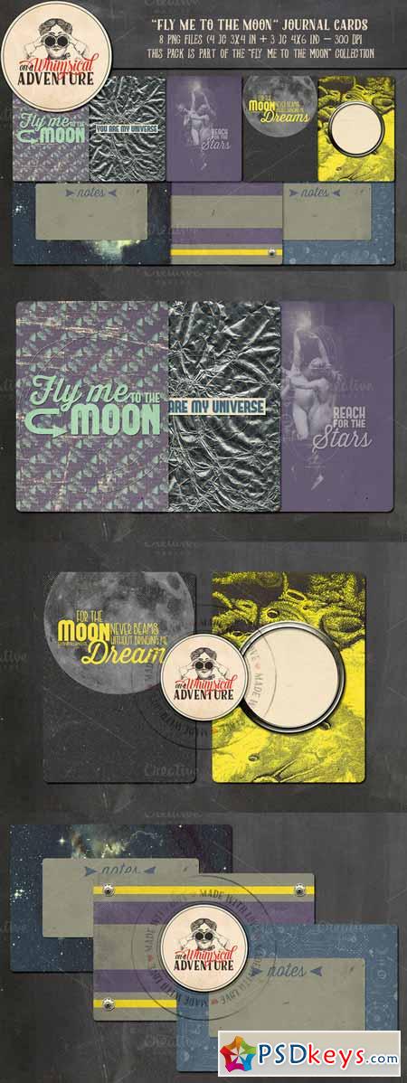 Fly Me To The Moon Journal Cards 403479