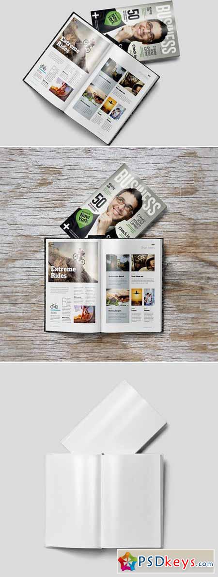 Book Magazine Brochure Mock up 6 413245