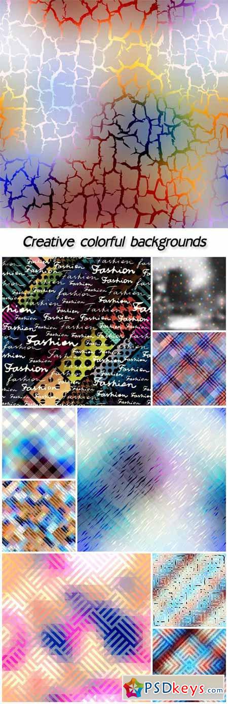 Creative colorful backgrounds vector