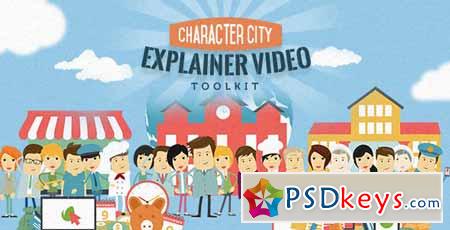 Mega Explainer toolkit Character city - After Effects Projects