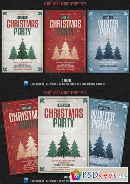 Christmas & Winter Party Flyer 446615
