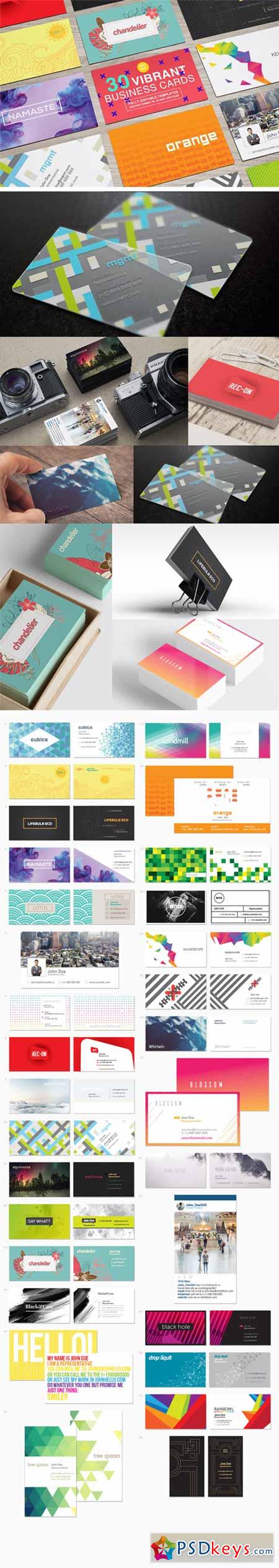 30 Vibrant Business Cards 412553