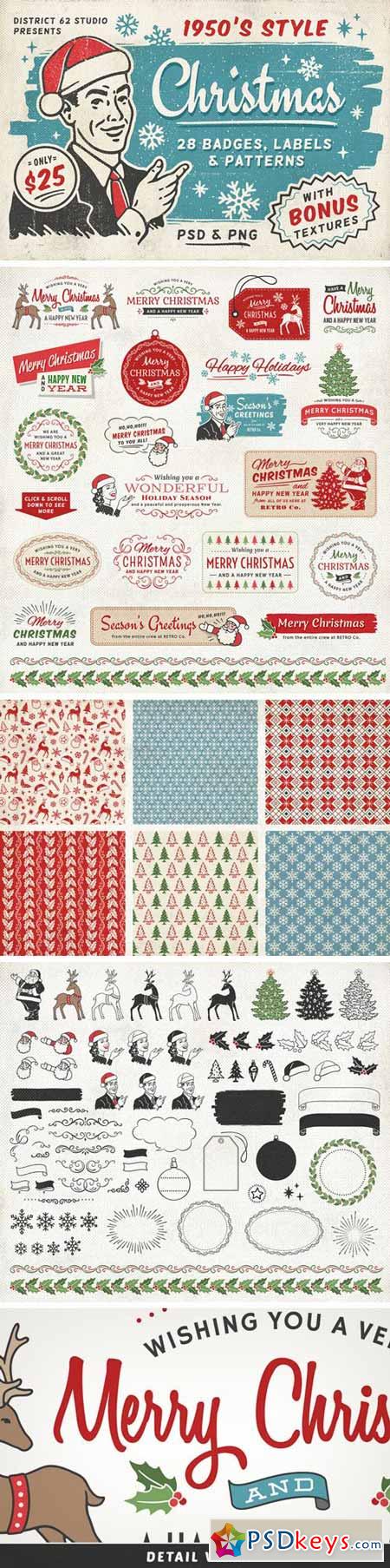 Retro Christmas Labels vol.2  418084