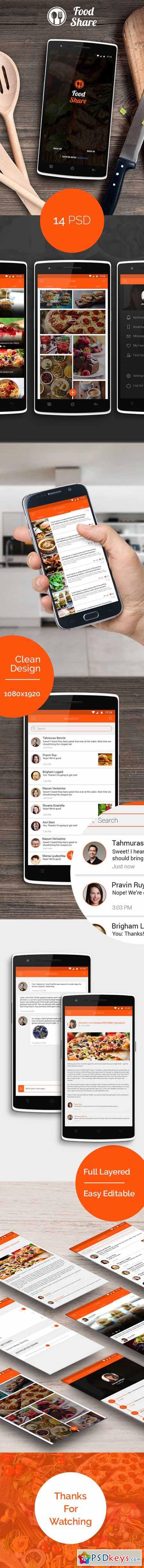 Food Share - Food App Template UI 450687