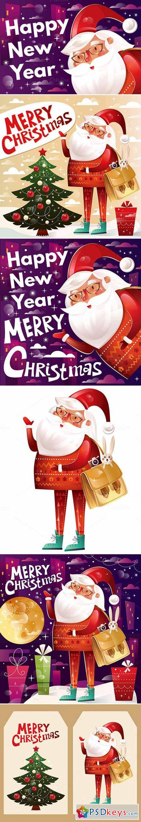Christmas illustrations with Santa 450682