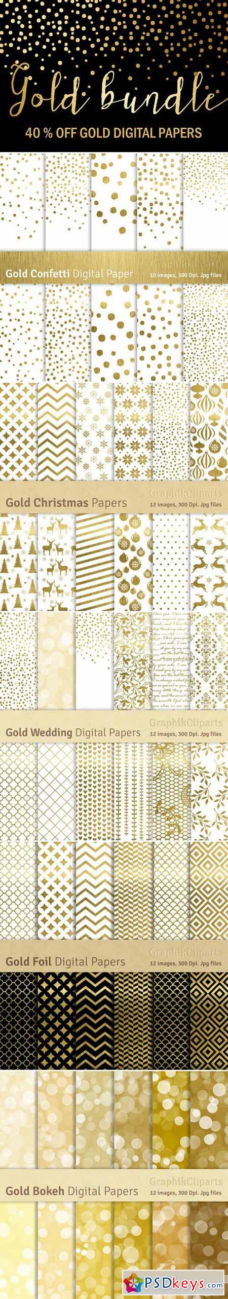 Gold Bundle Gold Papers 449384