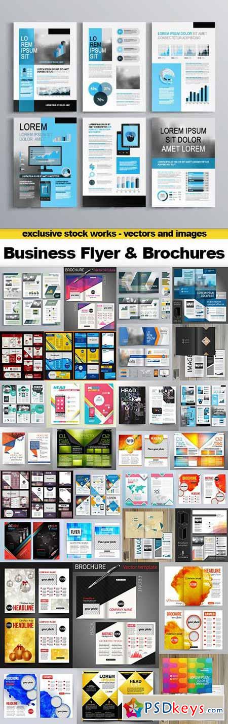 Business Flyer and Brochures - Design Collection, 30xEPS