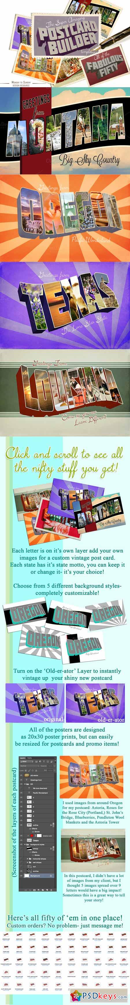 HOLIDAY SALE 70%OFF Postcard Builder 451444