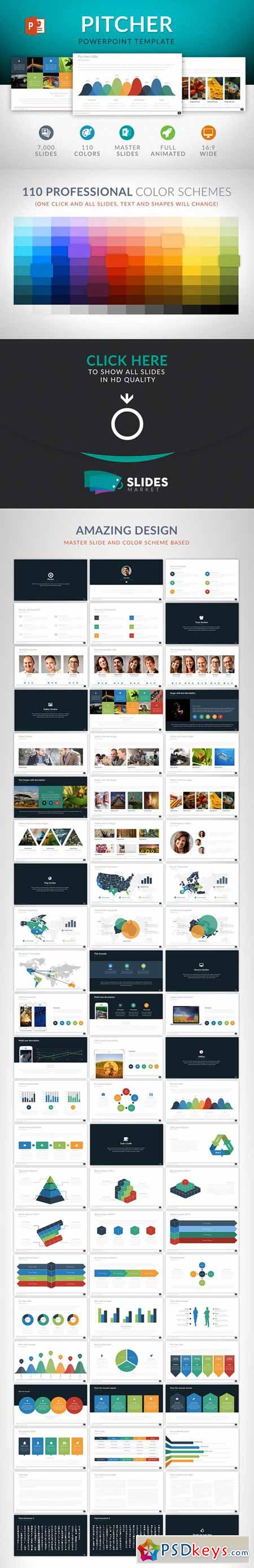 Pitcher Powerpoint Template 412804