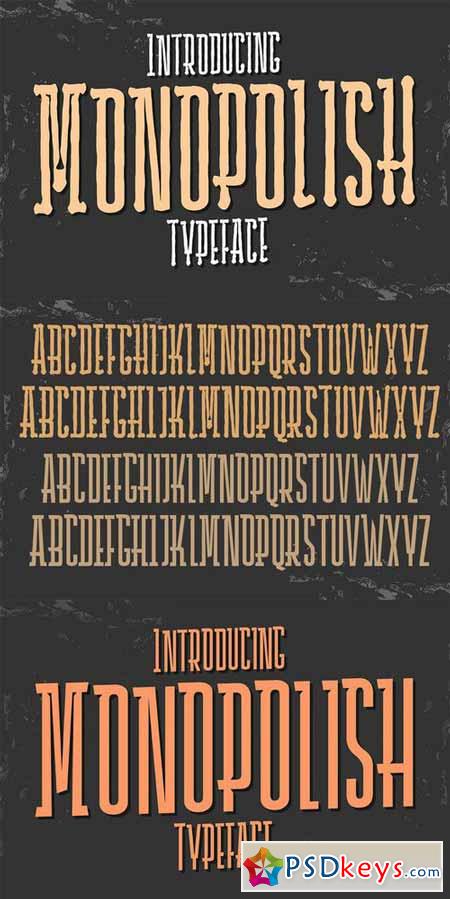 Monopolish Typeface 59548