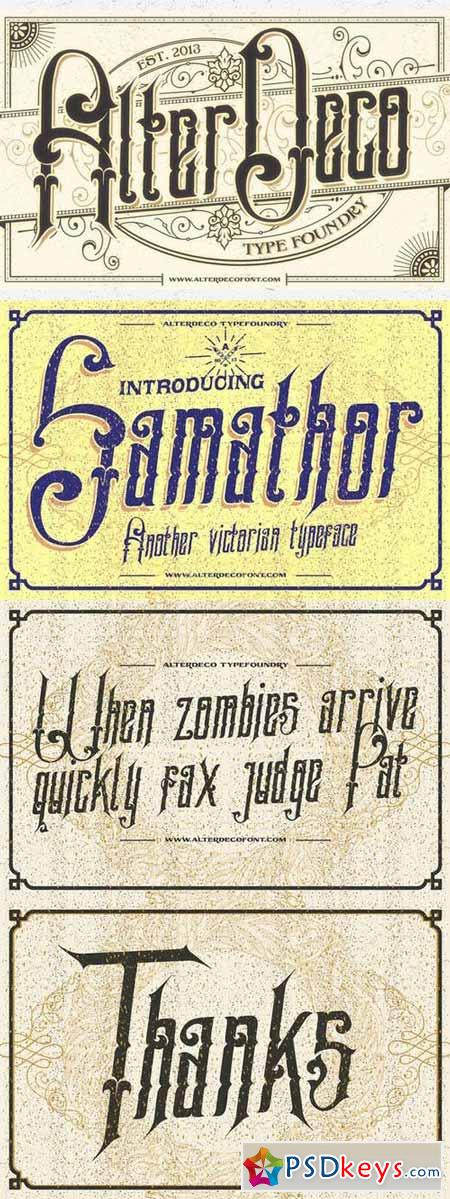 Samathor typeface 22185