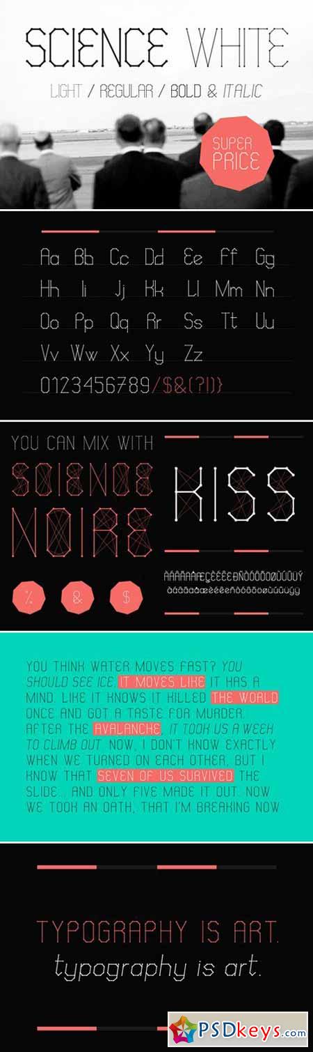 Science White - Fonts PROMO 28592