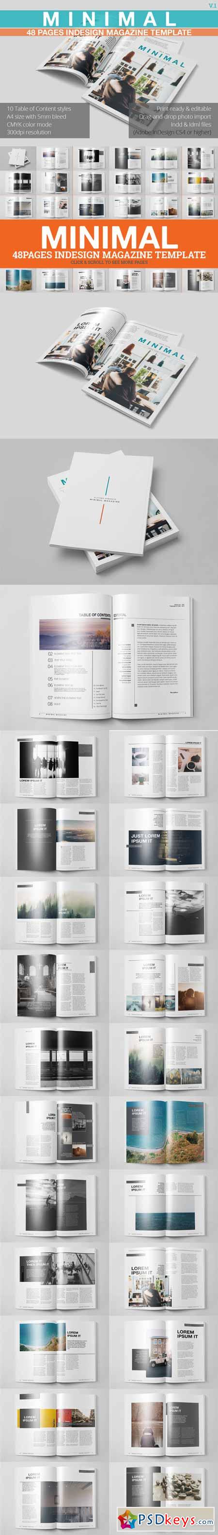 Minimal Magazine Template 453518