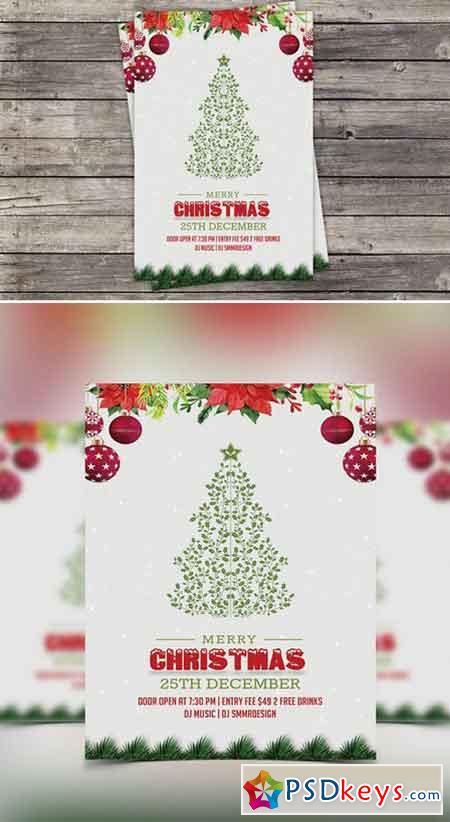 Minimal Christmas Party Flyer 430107