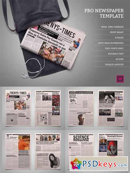 Pro Newspaper Template 453135