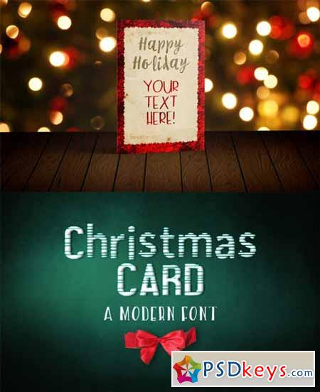 Christmas card Font and Freebie! 457248