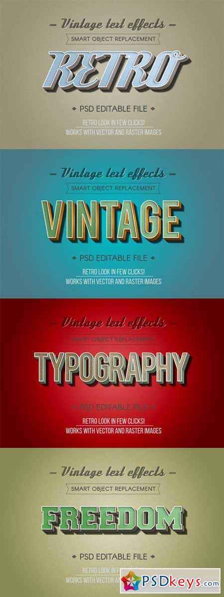 Retro Vintage Text Effects 456845