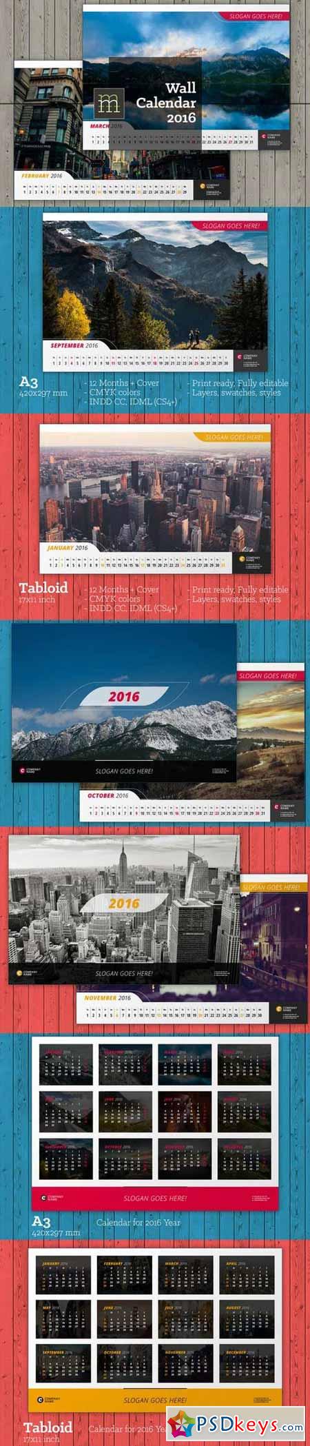 Wall Calendar 2016 (WC10) 451199