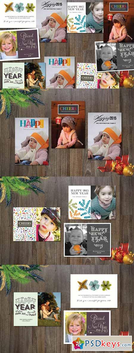 9 New Year Cards Templates 459034