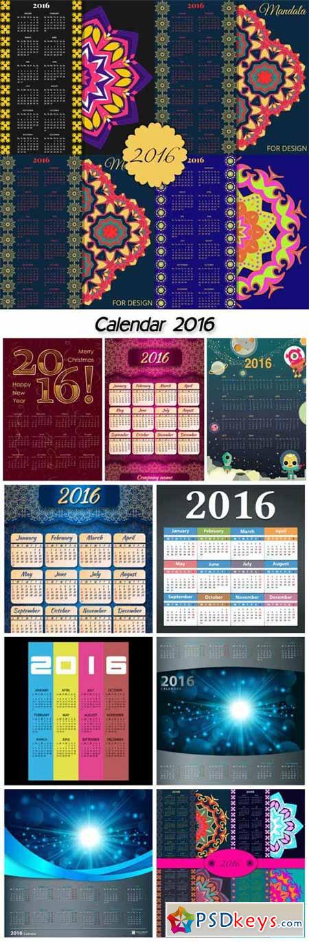2016 simple business wall calendar