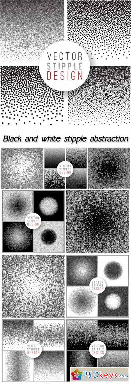 Vector background with black and white abstraction