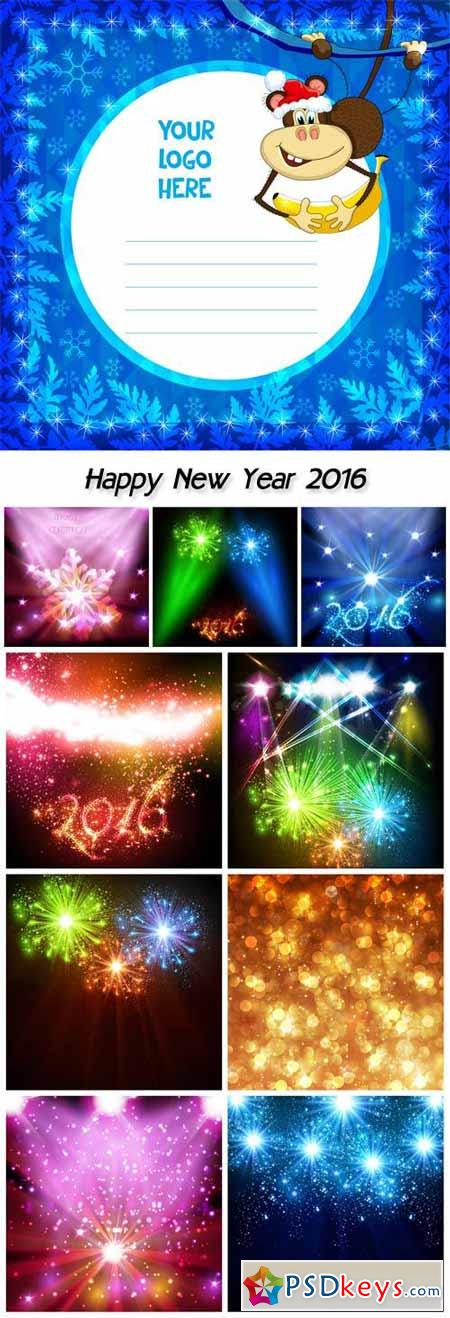 Happy New Year 2016 celebration background