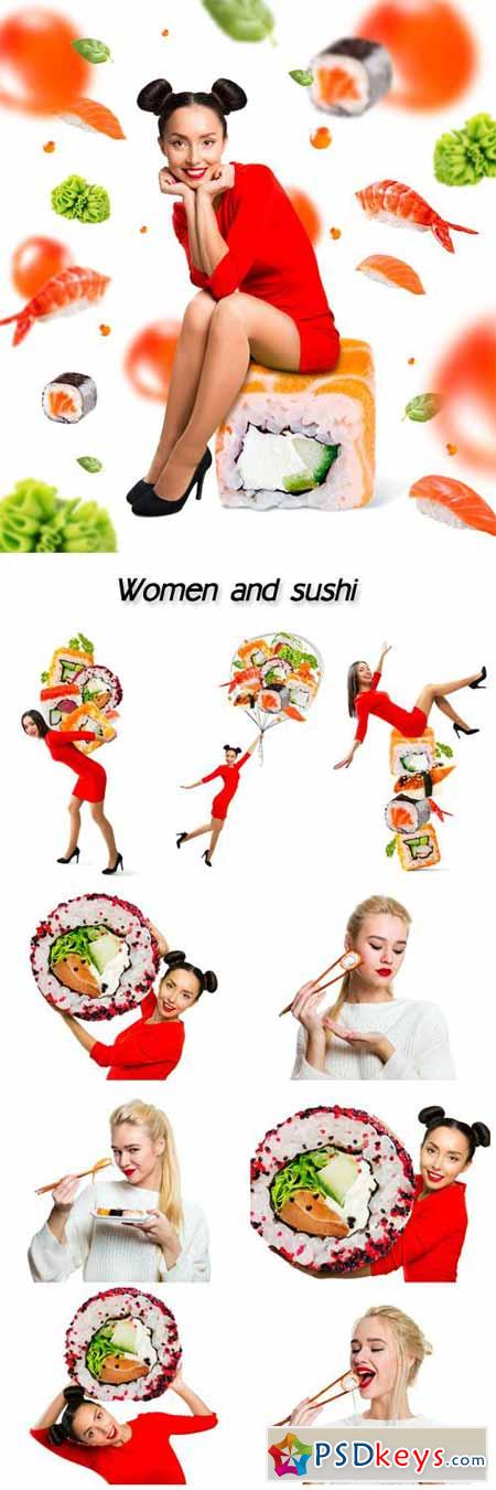 Women and sushi