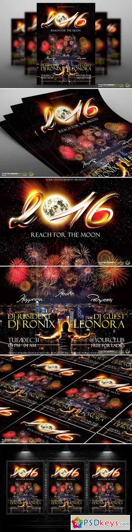 New Year Flyer Template V1 89891