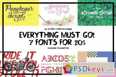 Everything Must Go - Font Bundle 459039
