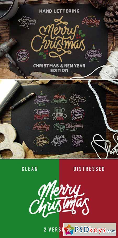 Hand Lettering Christmas & New Year 463112
