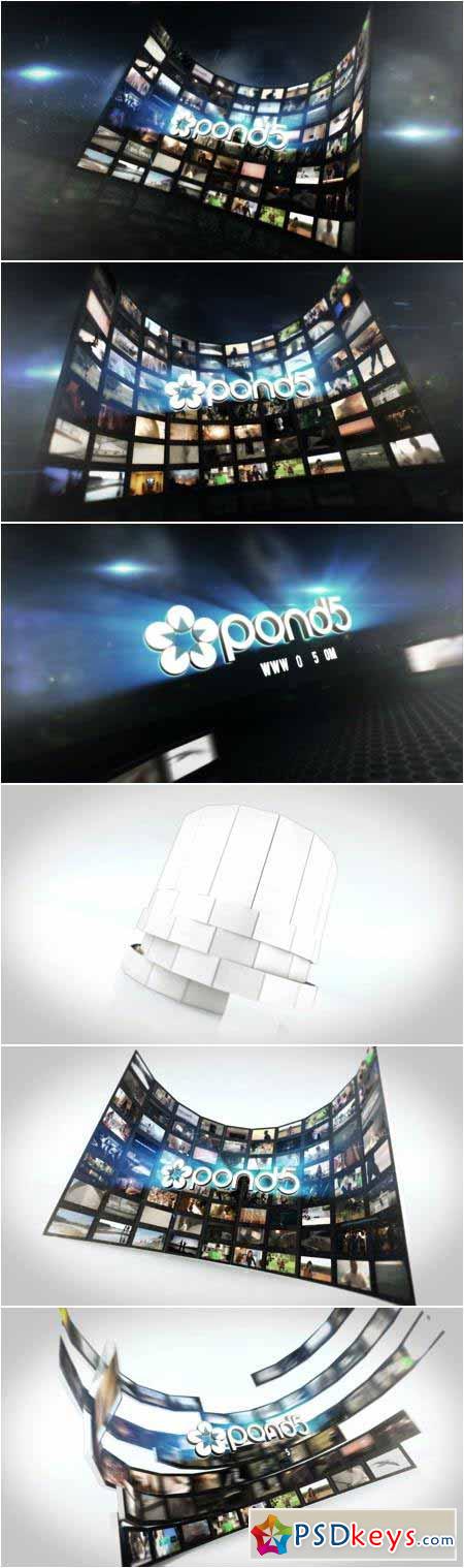Video Wall Logo Opener 55371969 - After Effects Projects