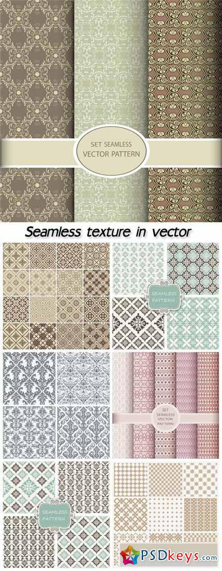 Seamless texture in vector, damask backgrounds