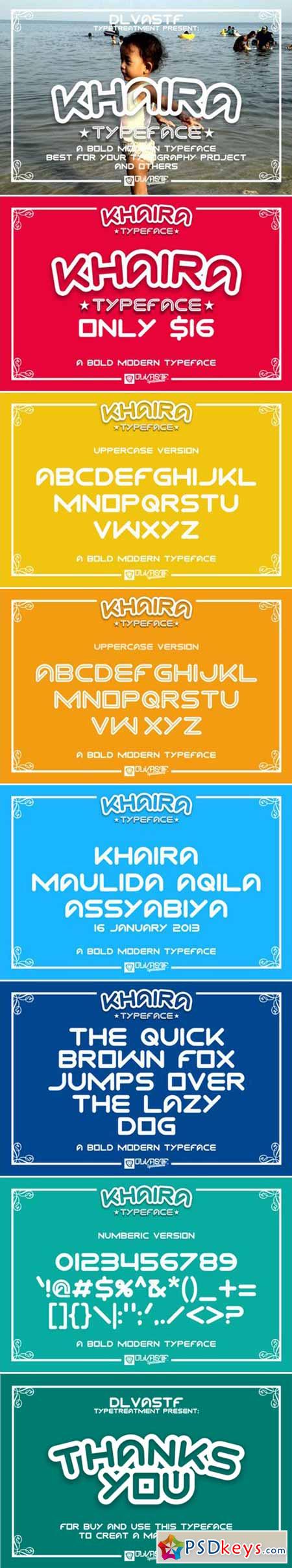 KHAIRA Typeface 462174