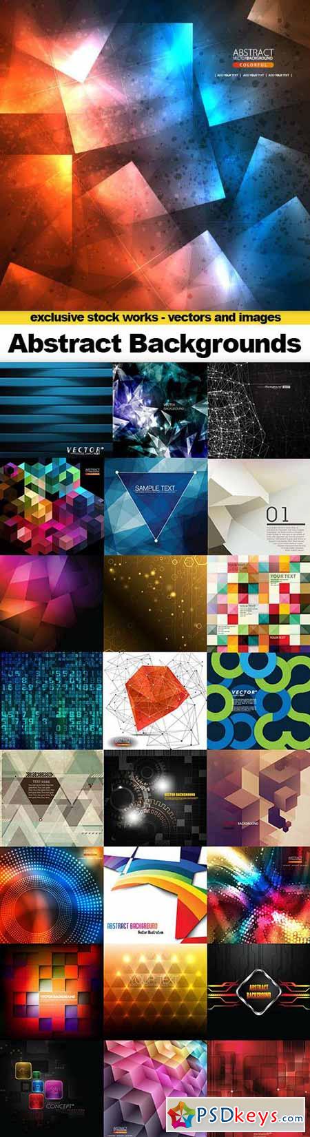 Amazing Abstract Backgrounds Collection - 25xEPS